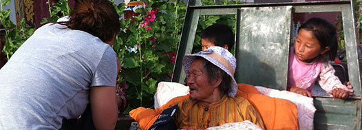 Grandparents, children and grandchildren all gather to visit at community halls.